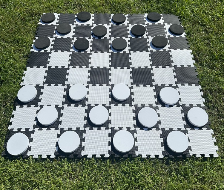 Giant Checkers W/ Tic Tac Toe