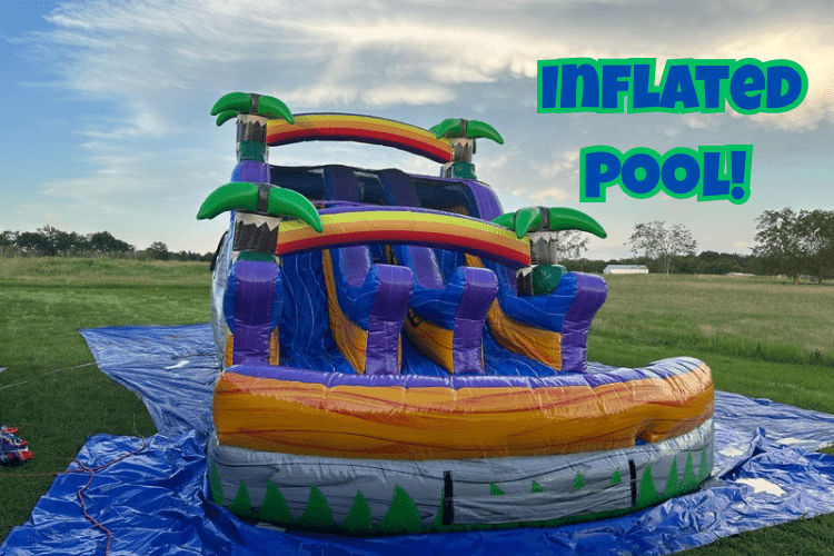 14’ Rippling Rush Dual Lane Water Slide