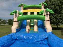 IMG 3661 1748649206 22’ Tropical Palms Dual Lane Water Slide