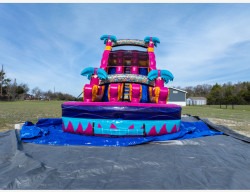IMG 6309 1751044315 22' Dual Lane Teal Rippling Rush Water Slide