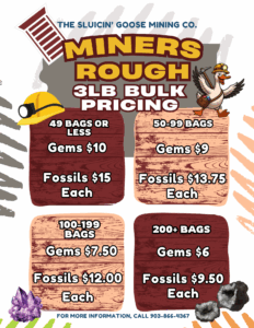 Mining Rough Bulk Pricing The Mobile Gem & Fossil Mining Experience