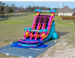 IMG 6310 1751044315 22' Dual Lane Teal Rippling Rush Water Slide