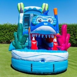 IMG 5159 1769079437 18’ Single Lane Baby Shark Water Slide
