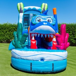 IMG 5159 1769079437 18’ Single Lane Baby Shark Water Slide