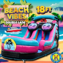 18’ Dual Lane Beach Vibes
