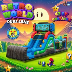 47’ Retro World Obstacle Course